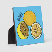 Plaque Photo Illustration de citron (Recto)