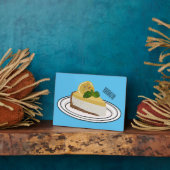 Plaque Photo Illustration de citron cheesecake (Côté)