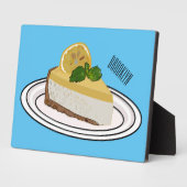 Plaque Photo Illustration de citron cheesecake (Côté)