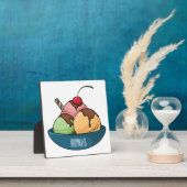 Plaque Photo Illustration de crème glacée (Insitu)