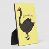 Plaque Photo Illustration de cygne noir (Côté)