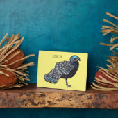 Plaque Photo illustration de dessin animé d'oiseau paon-phasian (Côté)