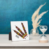 Plaque Photo Illustration de dessin animé Kebab ou kabob (Insitu)