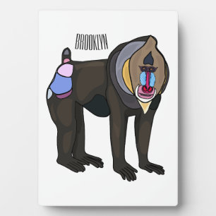 Plaque Photo Illustration de dessin animé Mandrill