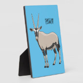 Plaque Photo Illustration de dessin animé Oryx (Côté)