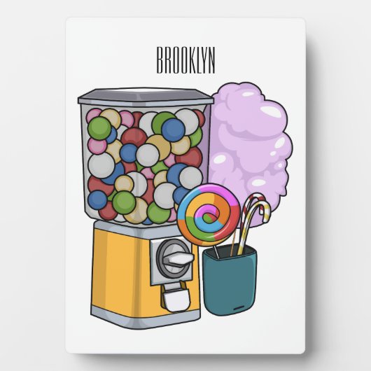 Plaque Photo Illustration de dessin de bonbon (Devant)