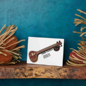 Plaque Photo Illustration de dessin de Sitar (Côté)