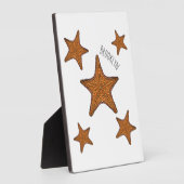 Plaque Photo Illustration de dessin de Starfish (Côté)
