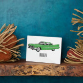 Plaque Photo Illustration de dessin de voiture classique 1959 (Côté)