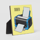 Plaque Photo Illustration de dessin d'imprimante (Recto)