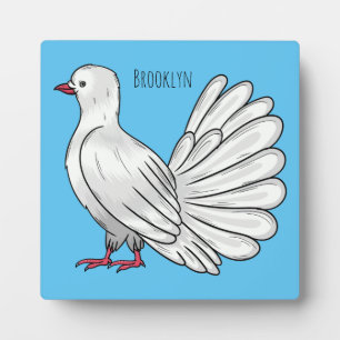 Plaque Photo Illustration de dessin d'oiseau pigeon sauvage
