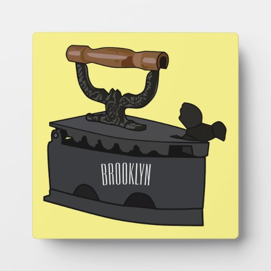 Plaque Photo Illustration de dessin en fer de Charbon (Devant)