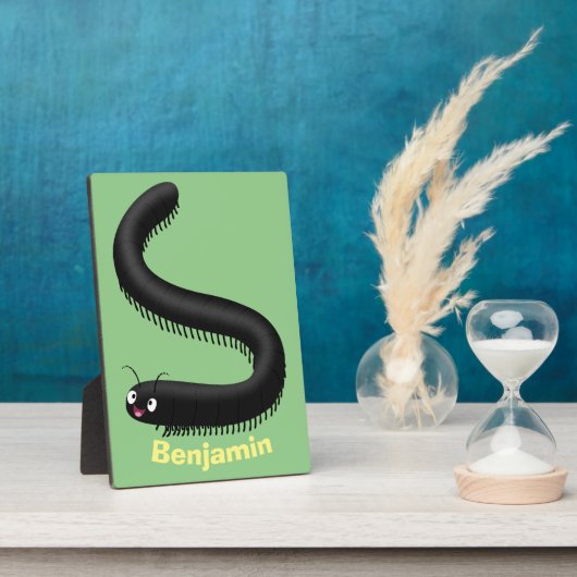 Plaque Photo Illustration de dessin mignon millipede (Côté)