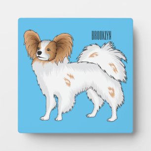 Plaque Photo Illustration de dessin pour chien de Papillon