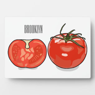 Plaque Photo Illustration de dessin sur la tomate