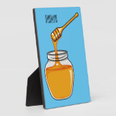 Plaque Photo Illustration de dessin sur le miel (Côté)