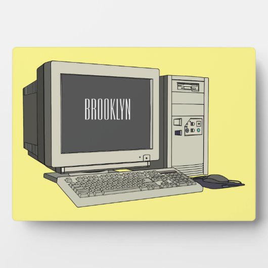 Plaque Photo Illustration de dessin sur ordinateur (Devant)