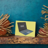 Plaque Photo Illustration de dessin sur ordinateur portable (Côté)