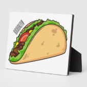 Plaque Photo Illustration de dessin sur Taco (Côté)