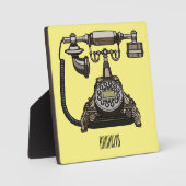 Plaque Photo Illustration de dessin téléphonique (Recto)