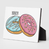 Plaque Photo Illustration de Donut (Côté)