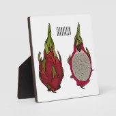 Plaque Photo Illustration de dragon fruit (Recto)