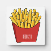 Plaque Photo Illustration de frites (Devant)