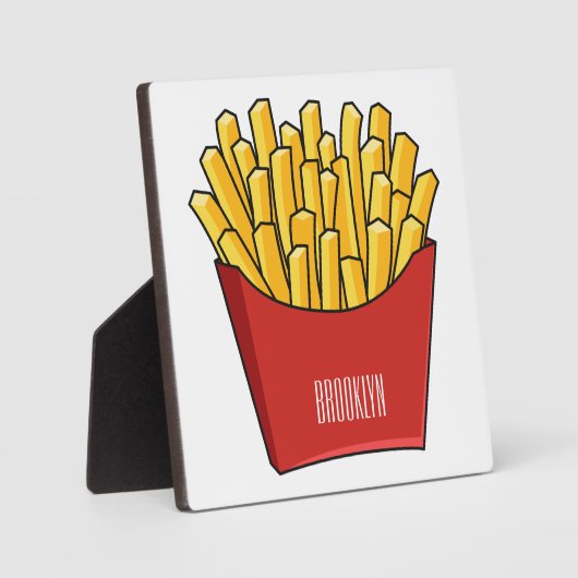 Plaque Photo Illustration de frites (Recto)