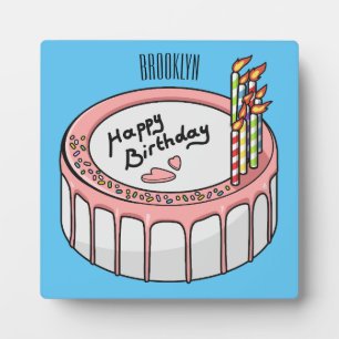 Plaque Photo Illustration de gâteau d'anniversaire