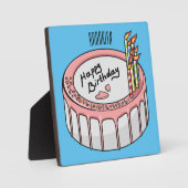 Plaque Photo Illustration de gâteau d'anniversaire (Recto)