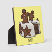 Plaque Photo Illustration de gâteau de pain d'épices (Recto)