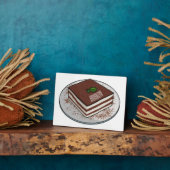 Plaque Photo Illustration de gâteau de Tiramisu (Côté)