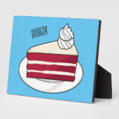 Plaque Photo Illustration de gâteau en velours rouge (Côté)