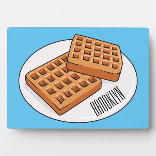 Plaque Photo Illustration de gaufre (Devant)