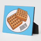 Plaque Photo Illustration de gaufre (Côté)