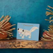 Plaque Photo Illustration de gecko tan tan mignon (Côté)