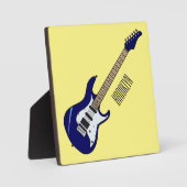 Plaque Photo Illustration de guitare électrique (Recto)
