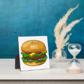 Plaque Photo Illustration de Hamburger (Insitu)