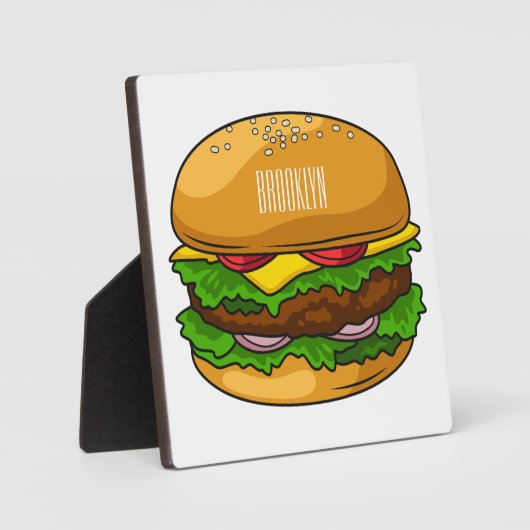 Plaque Photo Illustration de Hamburger (Recto)