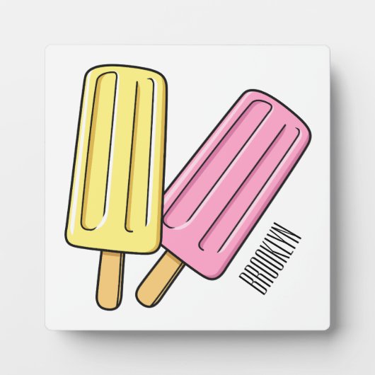 Plaque Photo Illustration de Ice pop (Devant)