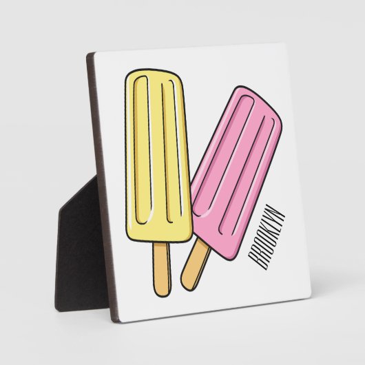Plaque Photo Illustration de Ice pop (Recto)