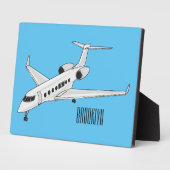 Plaque Photo Illustration de jet privé (Côté)