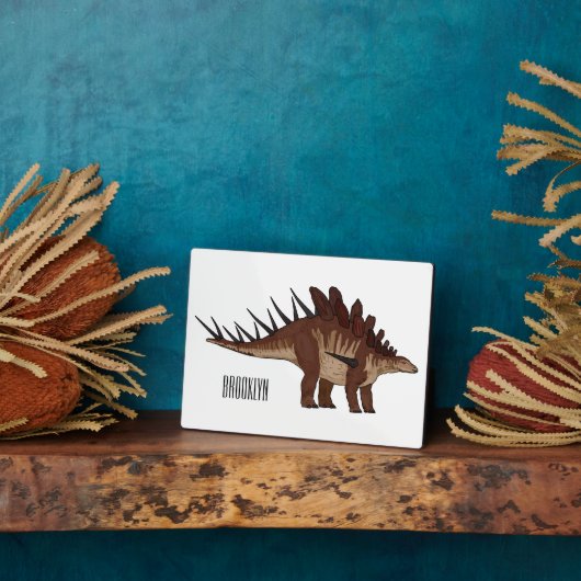 Plaque Photo Illustration de Kentrosaurus (Côté)