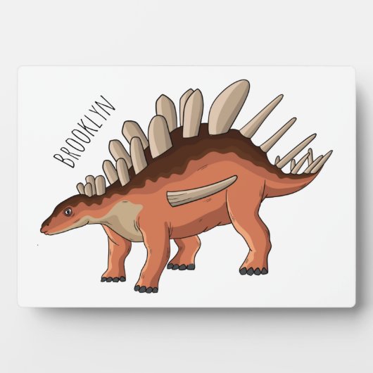 Plaque Photo Illustration de Kentrosaurus (Devant)