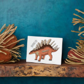 Plaque Photo Illustration de Kentrosaurus (Côté)