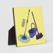 Plaque Photo Illustration de la bande dessinée Broom & mop (Recto)
