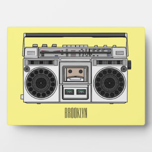 Plaque Photo Illustration de la bande dessinée radio