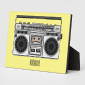 Plaque Photo Illustration de la bande dessinée radio (Côté)