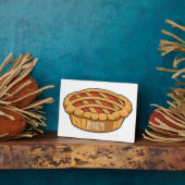 Plaque Photo Illustration de la caricature à tarte (Côté)