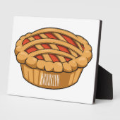 Plaque Photo Illustration de la caricature à tarte (Côté)